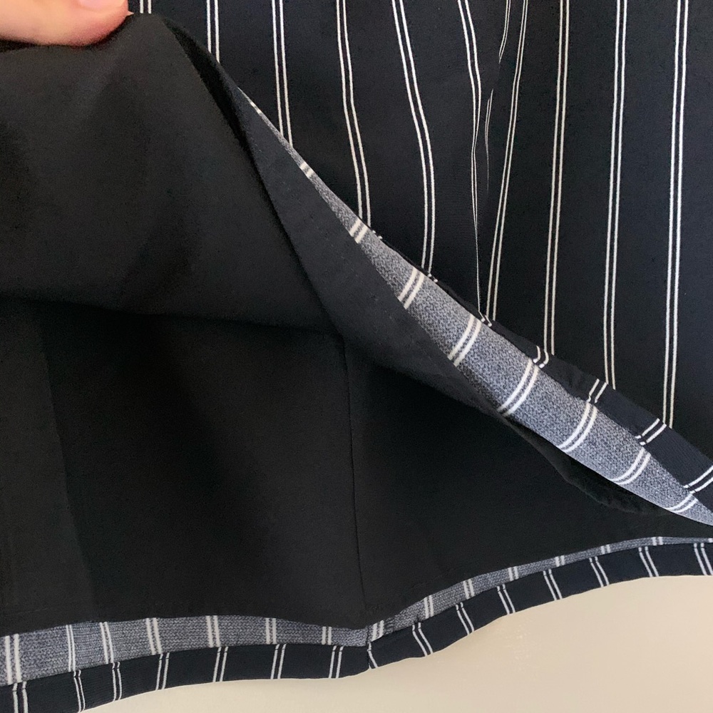 Navy and White Striped Skirt - Picture 6 of 7